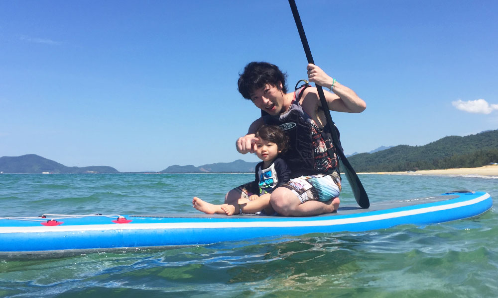 島で楽しむSUP体験（現在予約を見合わせております）